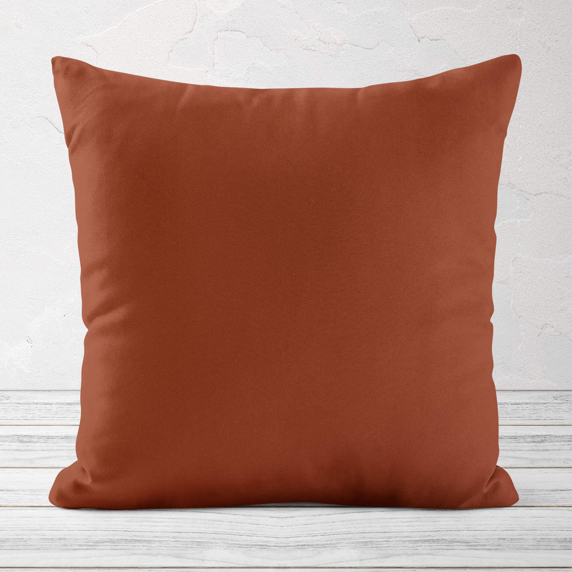 Rust Colored Throw Pillow Covers and Euro Shams Premium USA Cotton - b105