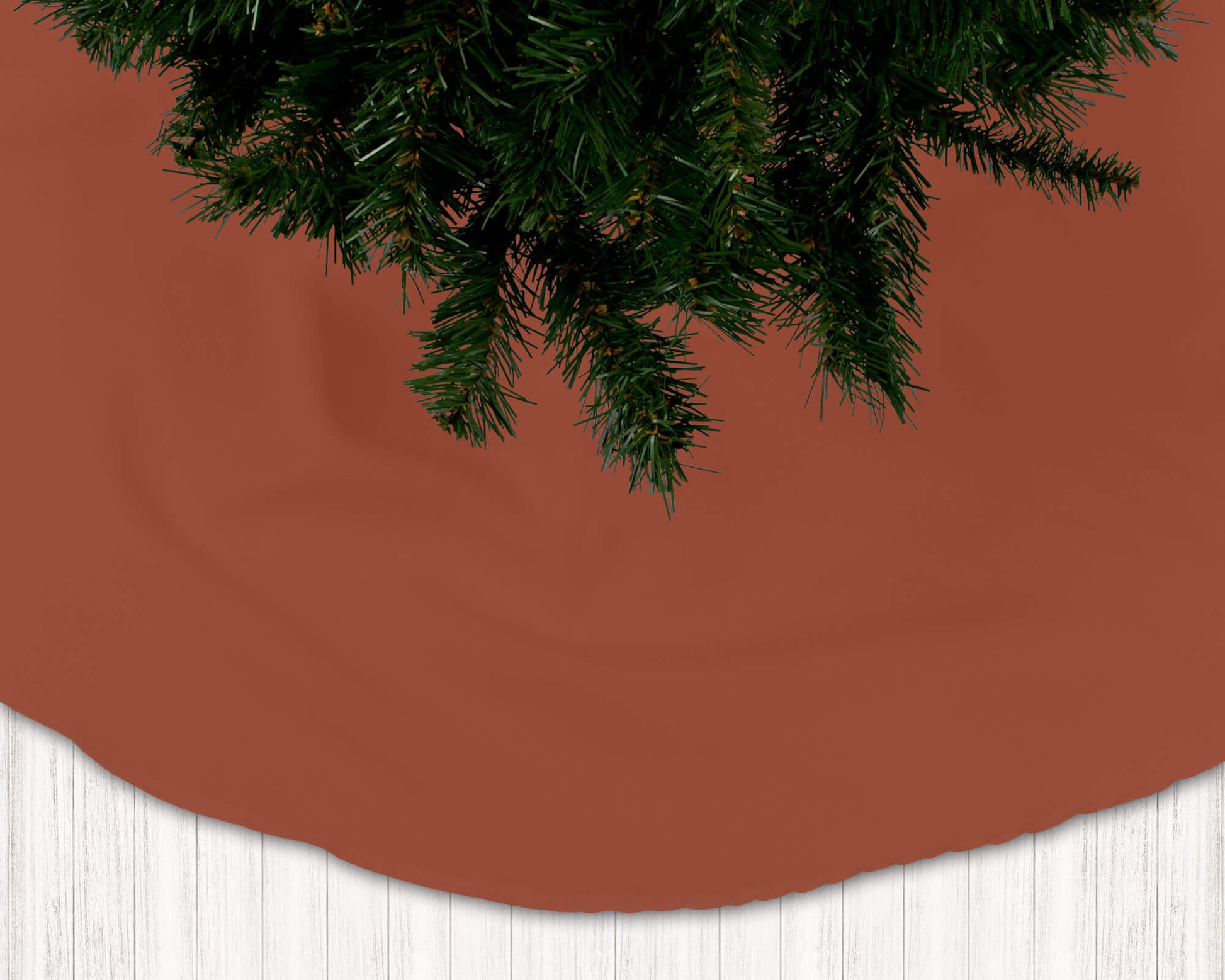 Rust Colored Holiday Christmas Tree Skirts - b105