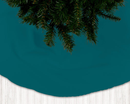 Dark Teal Holiday Christmas Tree Skirts - b110