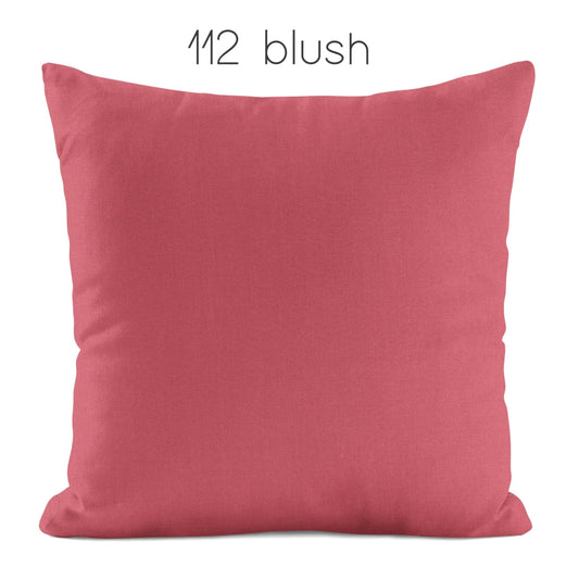 Blush Pink Cotton Pillow Covers Custom Made to Order color 112