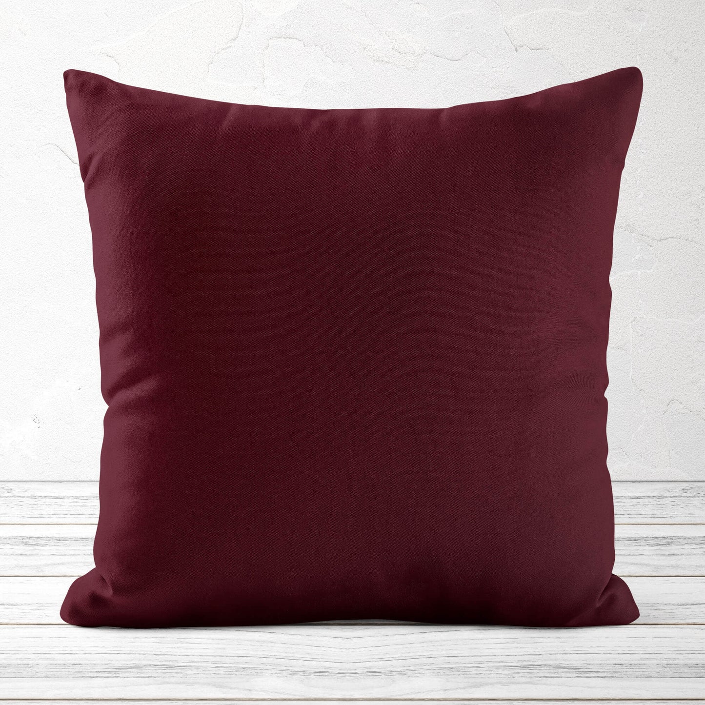 Dark Burgundy Red Throw Pillow Covers and Euro Shams Premium USA Cotton - b114