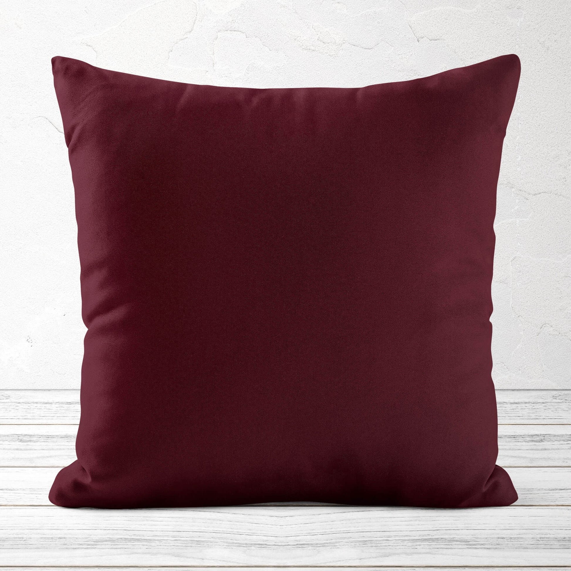 Dark Burgundy Red Throw Pillow Covers and Euro Shams Premium USA Cotton - b114