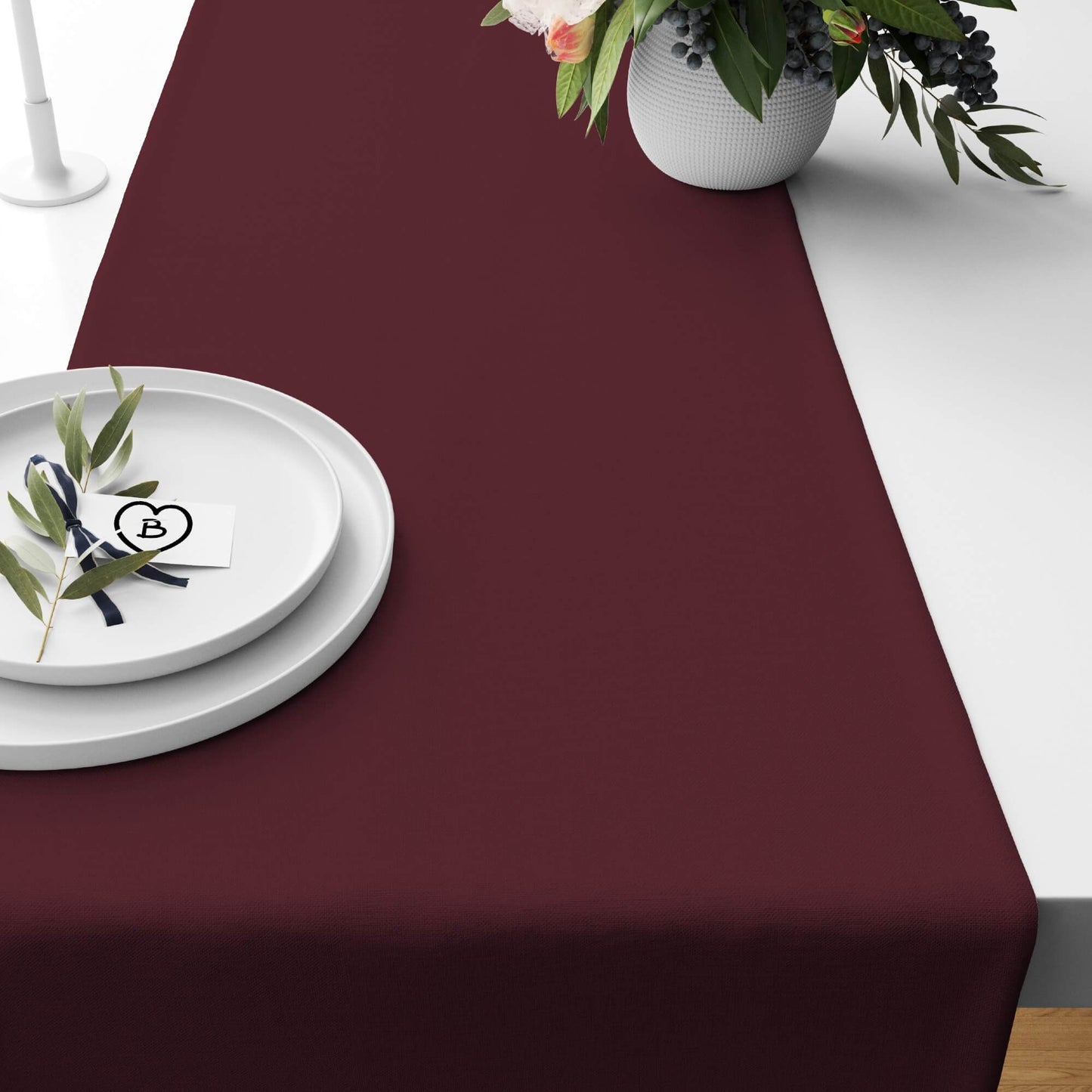 Deep Burgundy Red Table Runners Placemats color 114