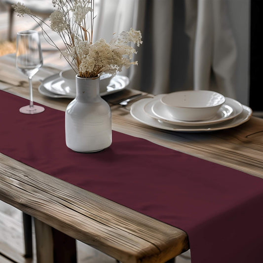 Deep Burgundy Red Table Runners Placemats color 114