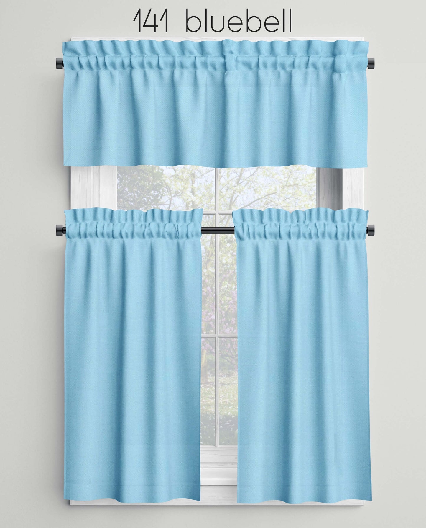 Bluebell Valances Cafe Curtains Custom Made to Order color 141