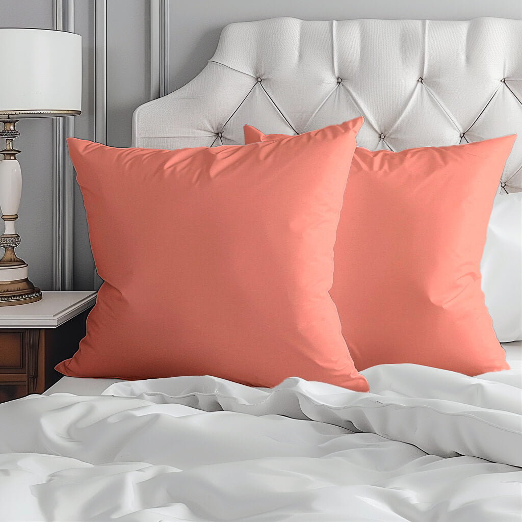 Coral Cotton Pillow Covers color 147