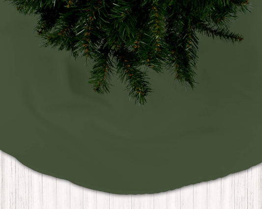 Kansas Green Holiday Christmas Tree Skirts - b149