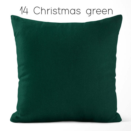 Christmas Green Cotton Pillow Covers Custom Made to Order color 14