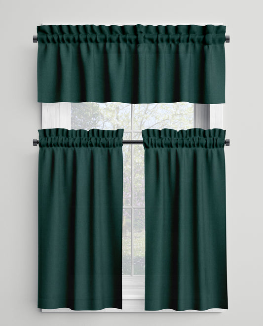 Christmas Green Valances Cafe Curtains Custom Made to Order color 14