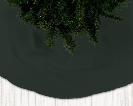 Dark Hunter Green Holiday Christmas Tree Skirts - b15