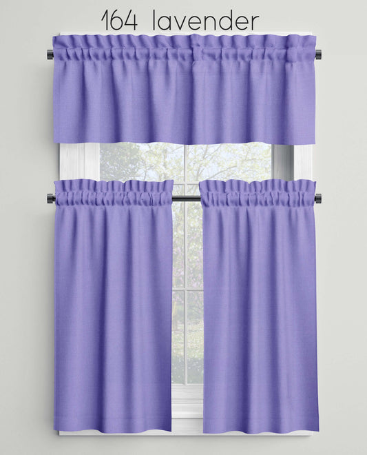 Lavender Valances Cafe Curtains Custom Made to Order color 164