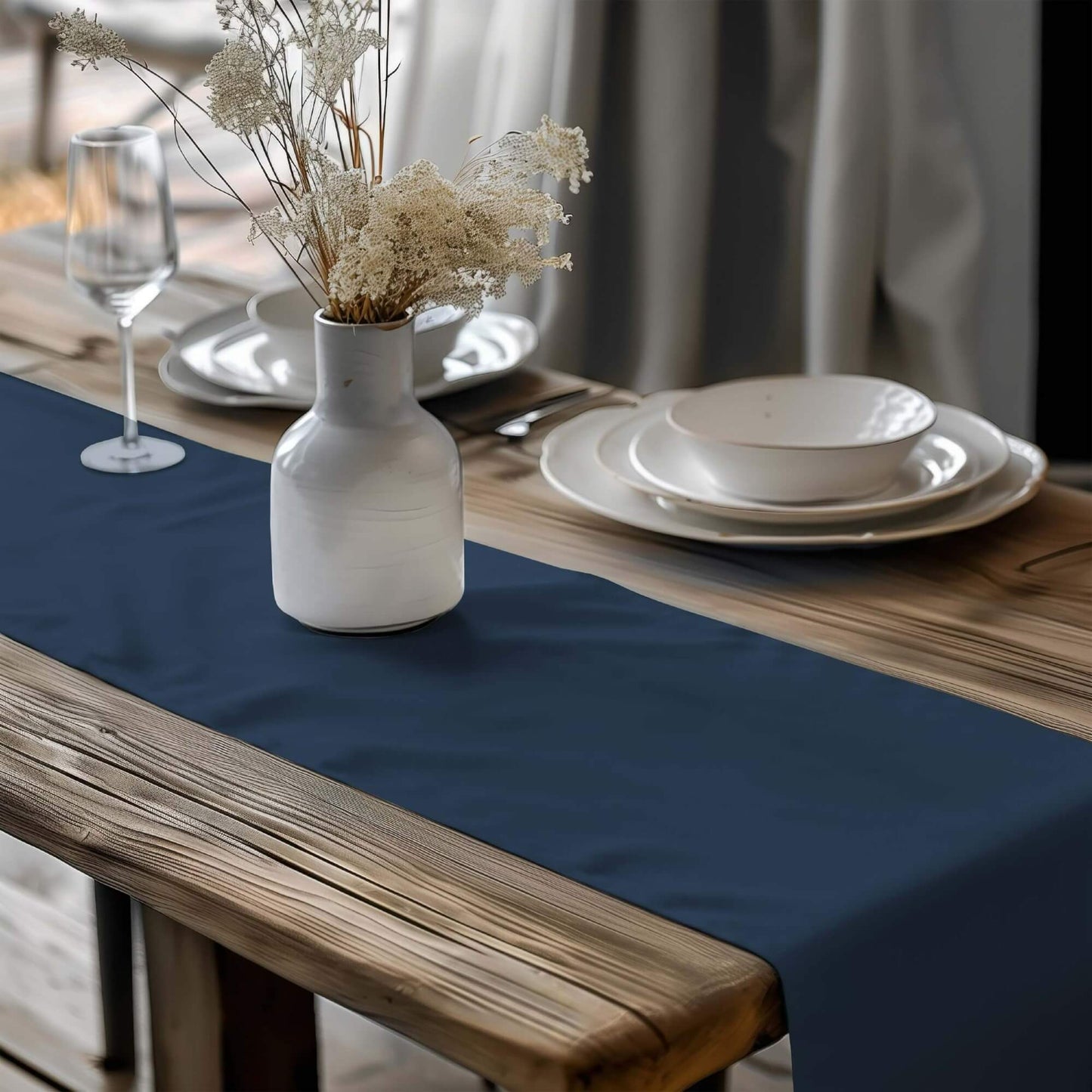 American Dark Blue Table Runners Placemats color 174