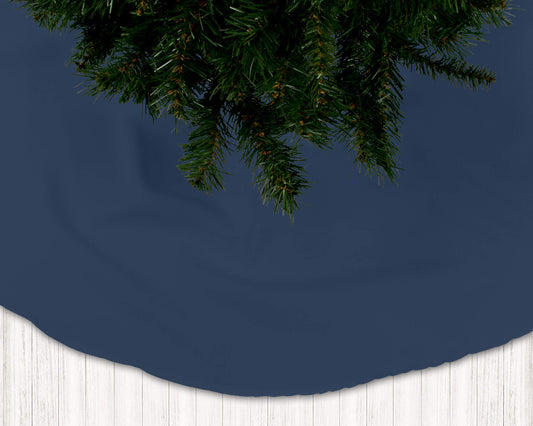 Dark American Blue Christmas Holiday Tree Skirts - b174