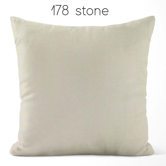 Stone Cotton Pillow Covers Custom Made to Order color 178