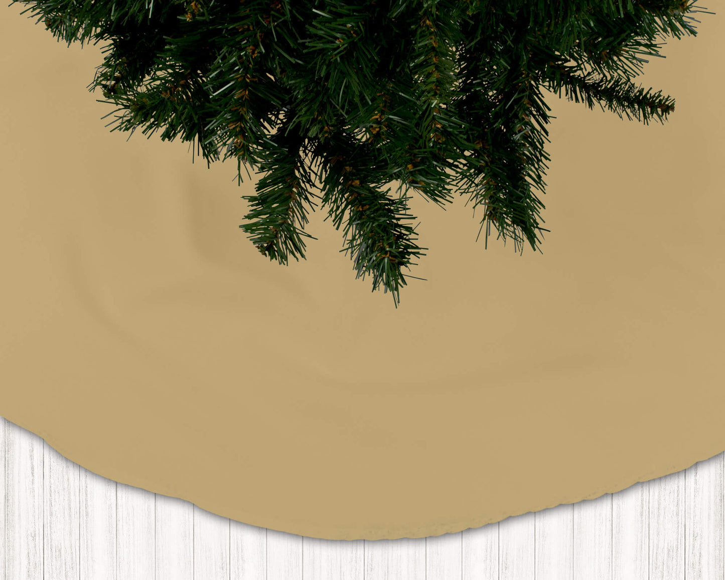 Tan Holiday Christmas Tree Skirts - b179