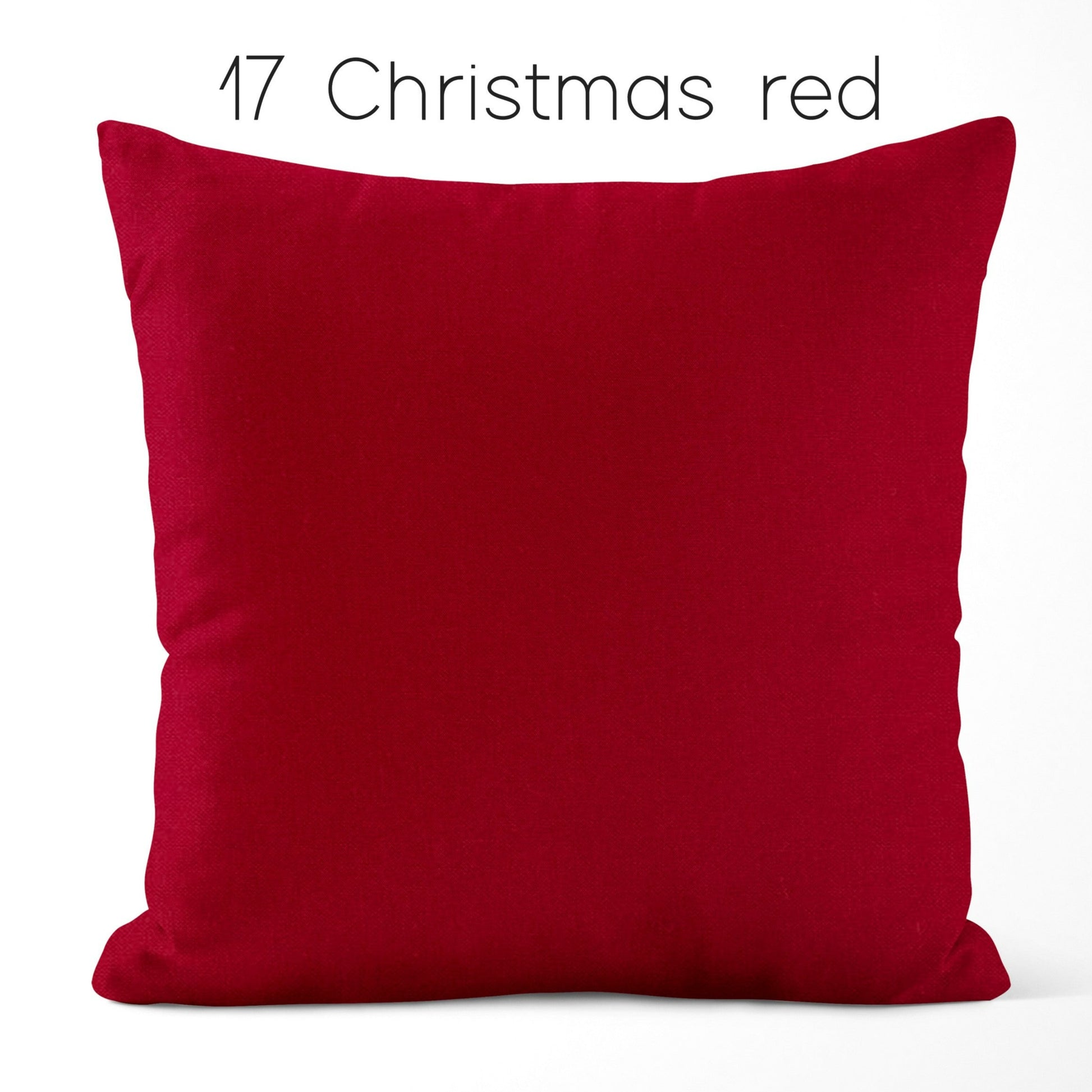 Christmas Red Cotton Pillow Covers Custom Made to Order color 17