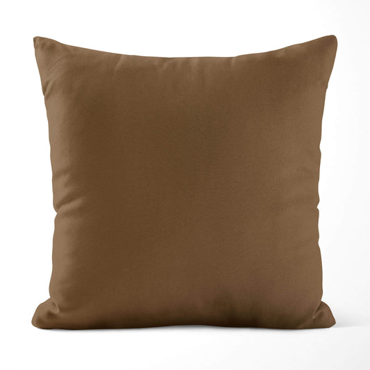 Cocoa Brown Throw Pillow Covers and Euro Shams Premium USA Cotton - b180