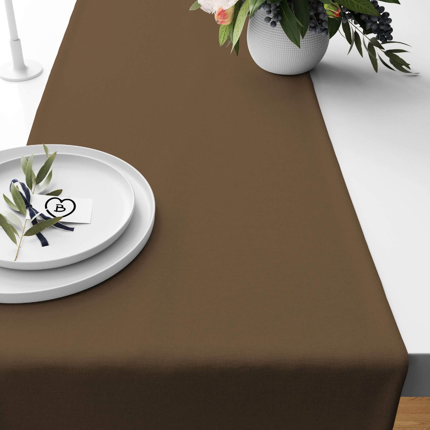 Cocoa Light Brown Table Runners Placemats color 180