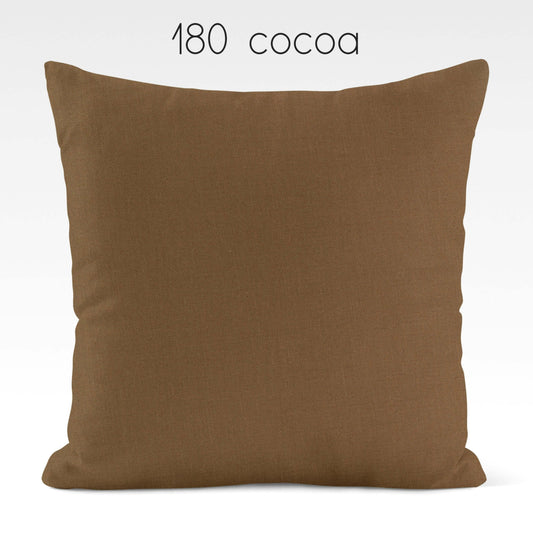 Cocoa Cotton Pillow Covers Custom Made to Order color 180