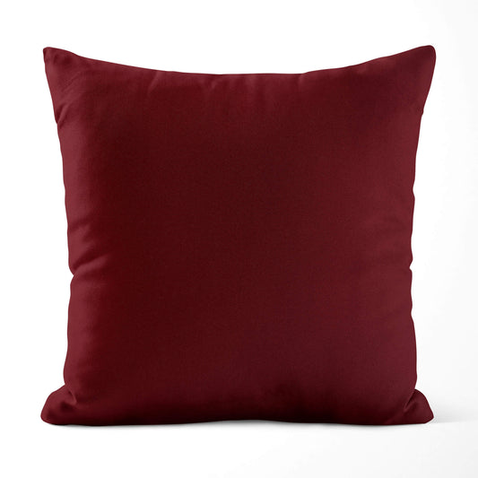 Burgundy Red Throw Pillow Covers and Euro Shams Premium USA Cotton - b18