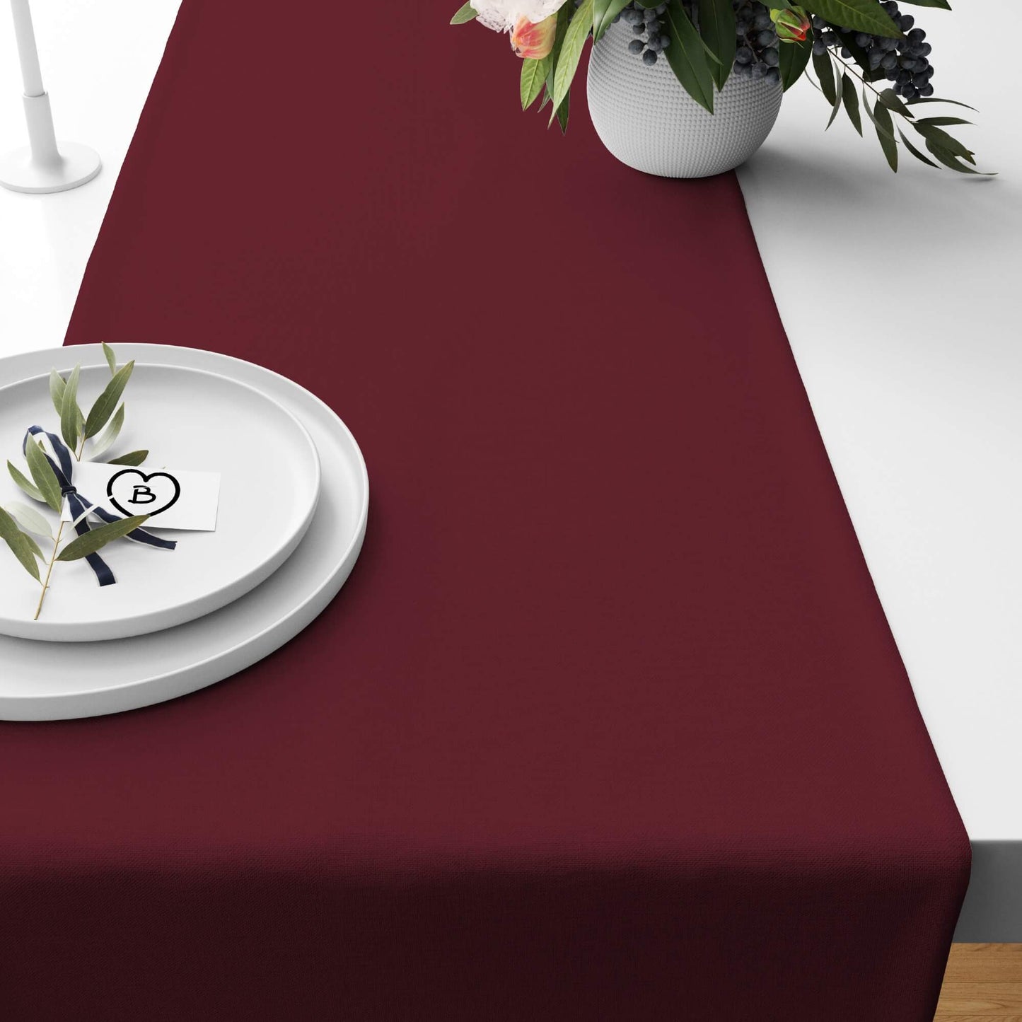 Burgundy Red Table Runners Placemats color 18