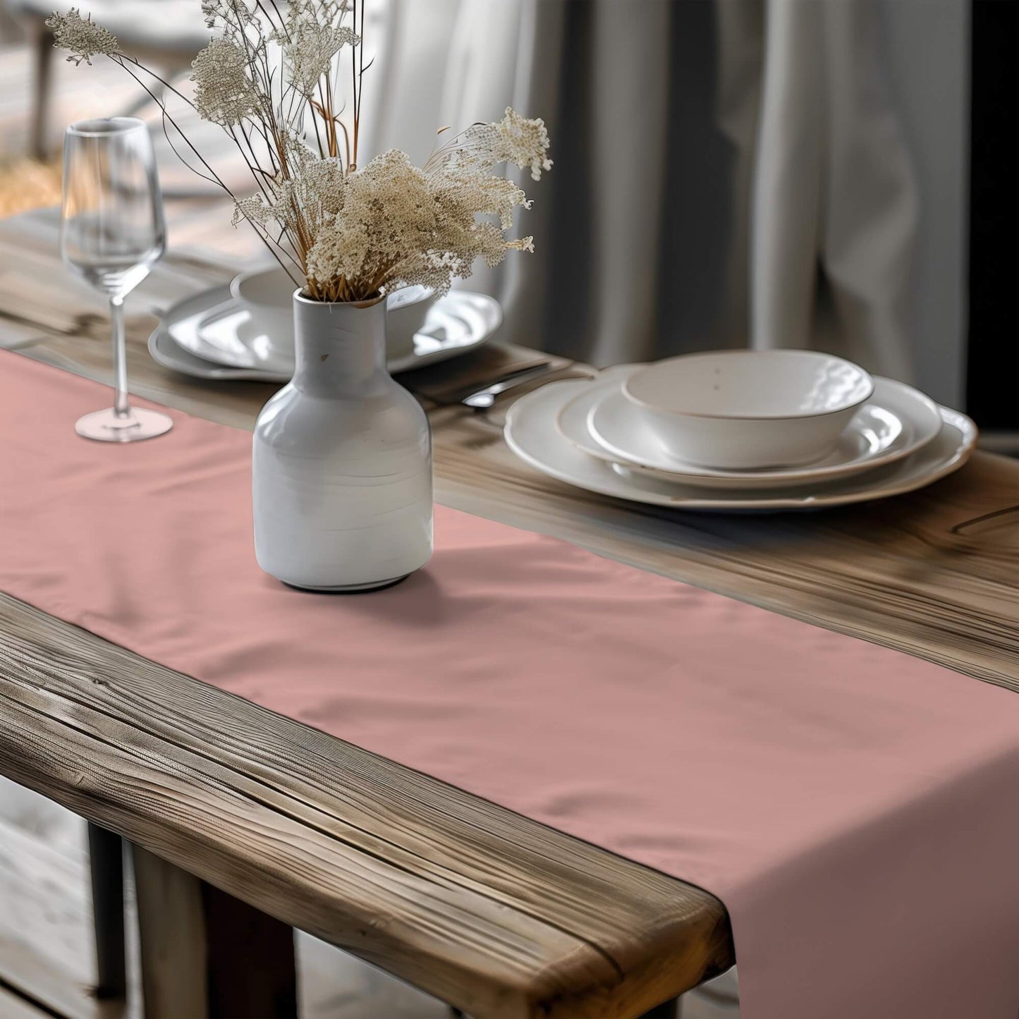 Bunny Hill Pink Table Runners Placemats color 195