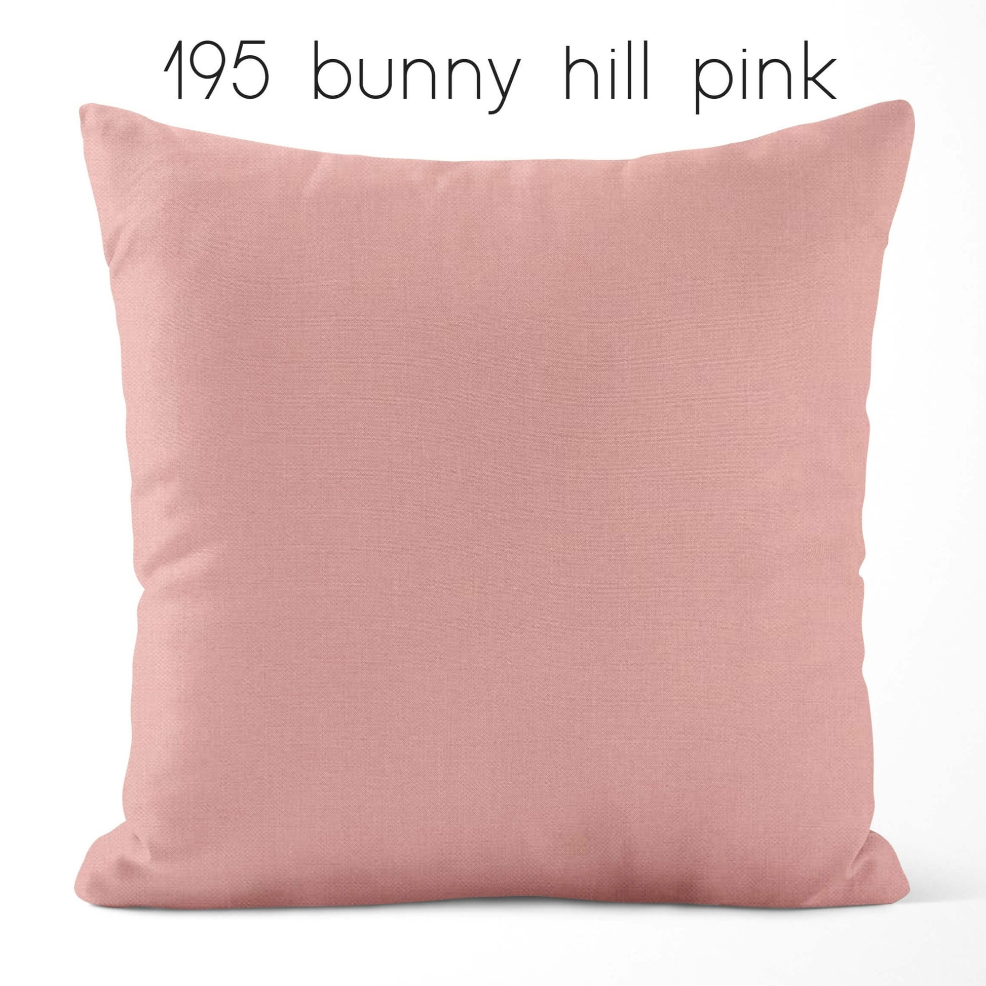 Bunny Hill Pink Cotton Pillow Covers Custom Made to Order color 195