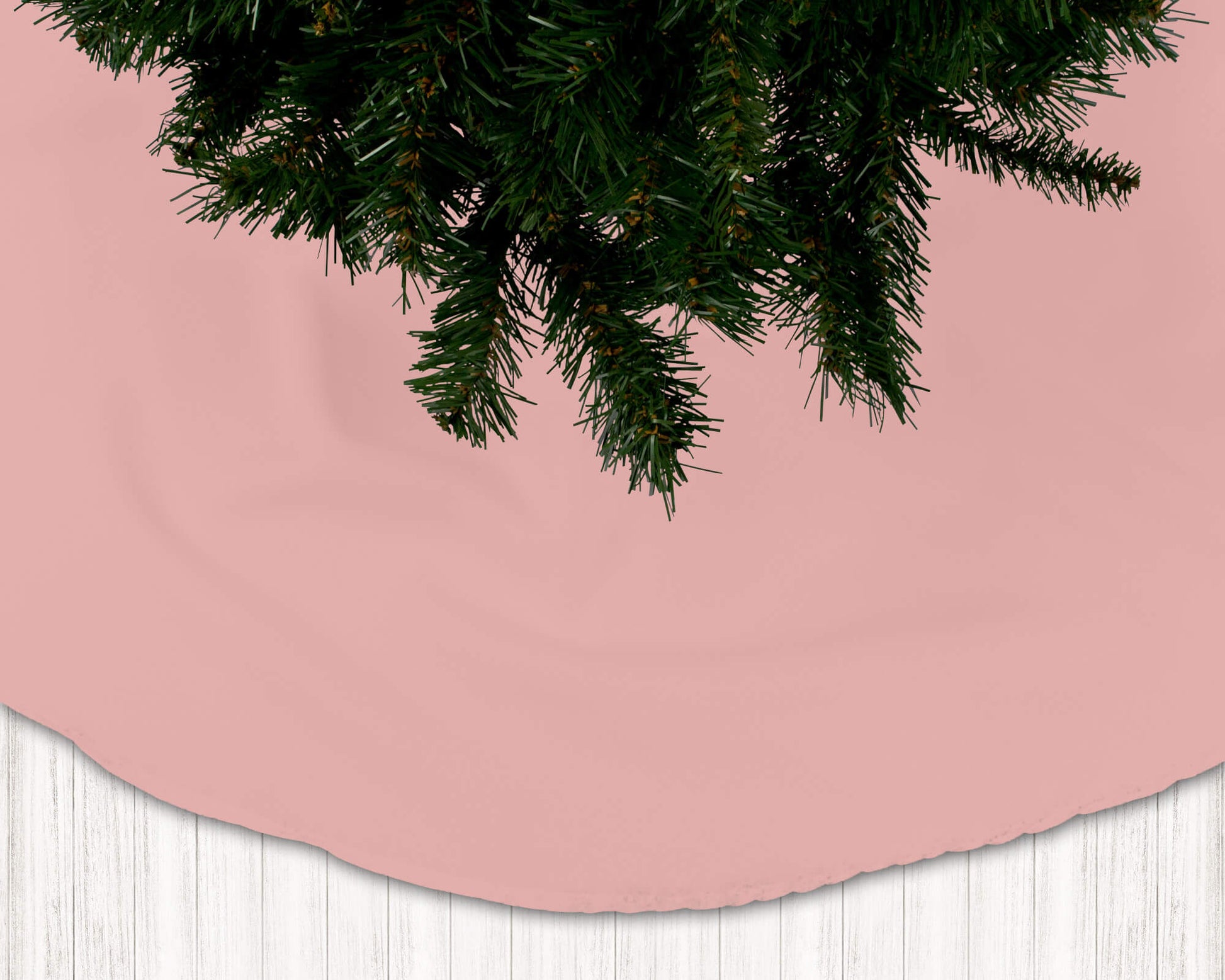 Light Pink Christmas Holiday Tree Skirts - b195