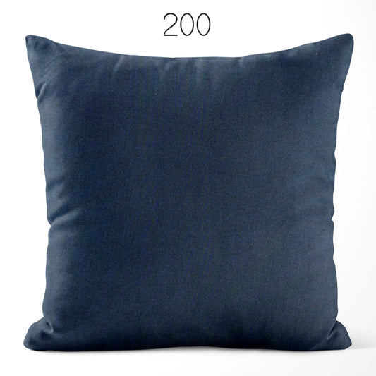 Navy Blue Solid Homespun Cotton Pillow Covers Custom Made pattern 200