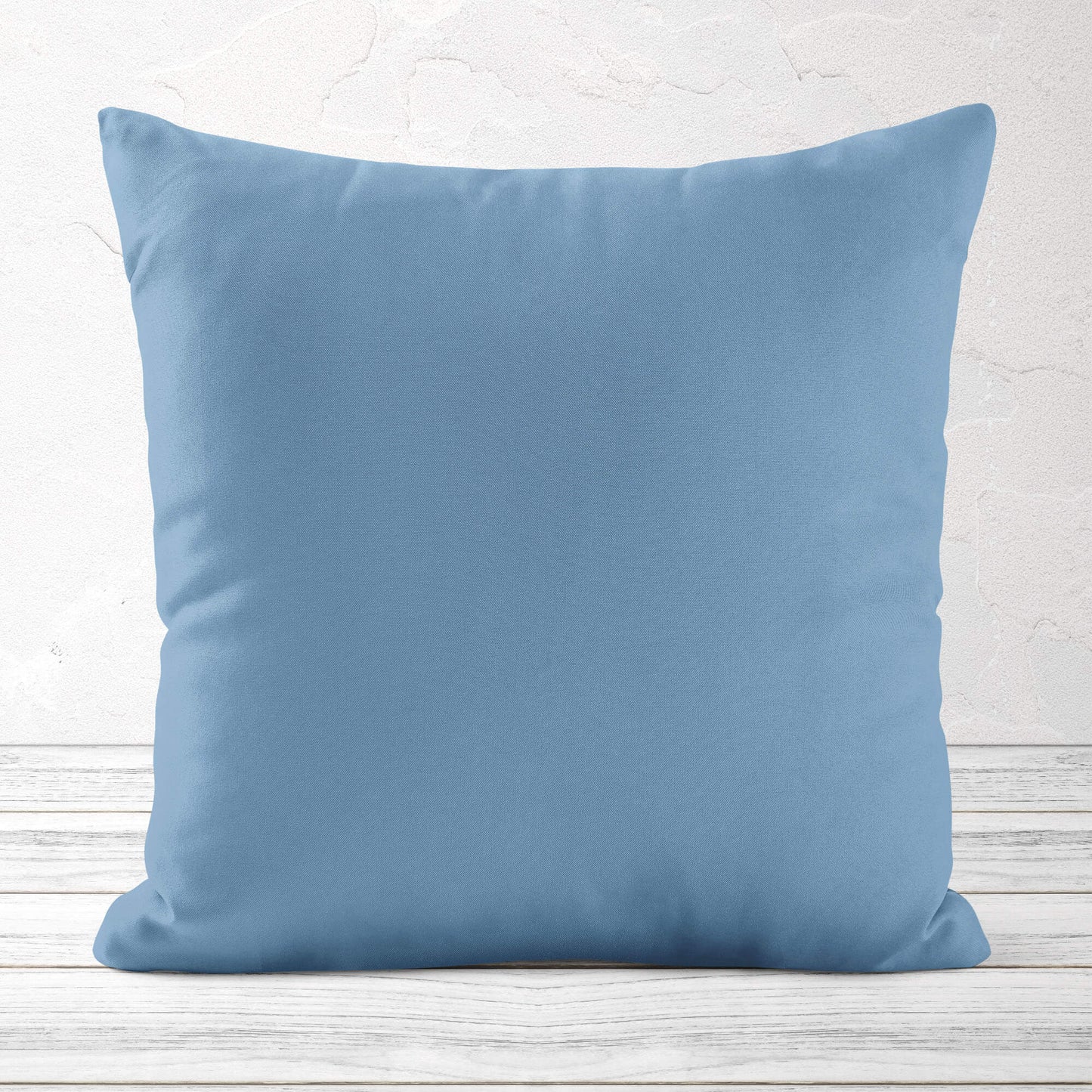 Light Glacier Blue Throw Pillow Covers and Euro Shams Premium USA Cotton - b207