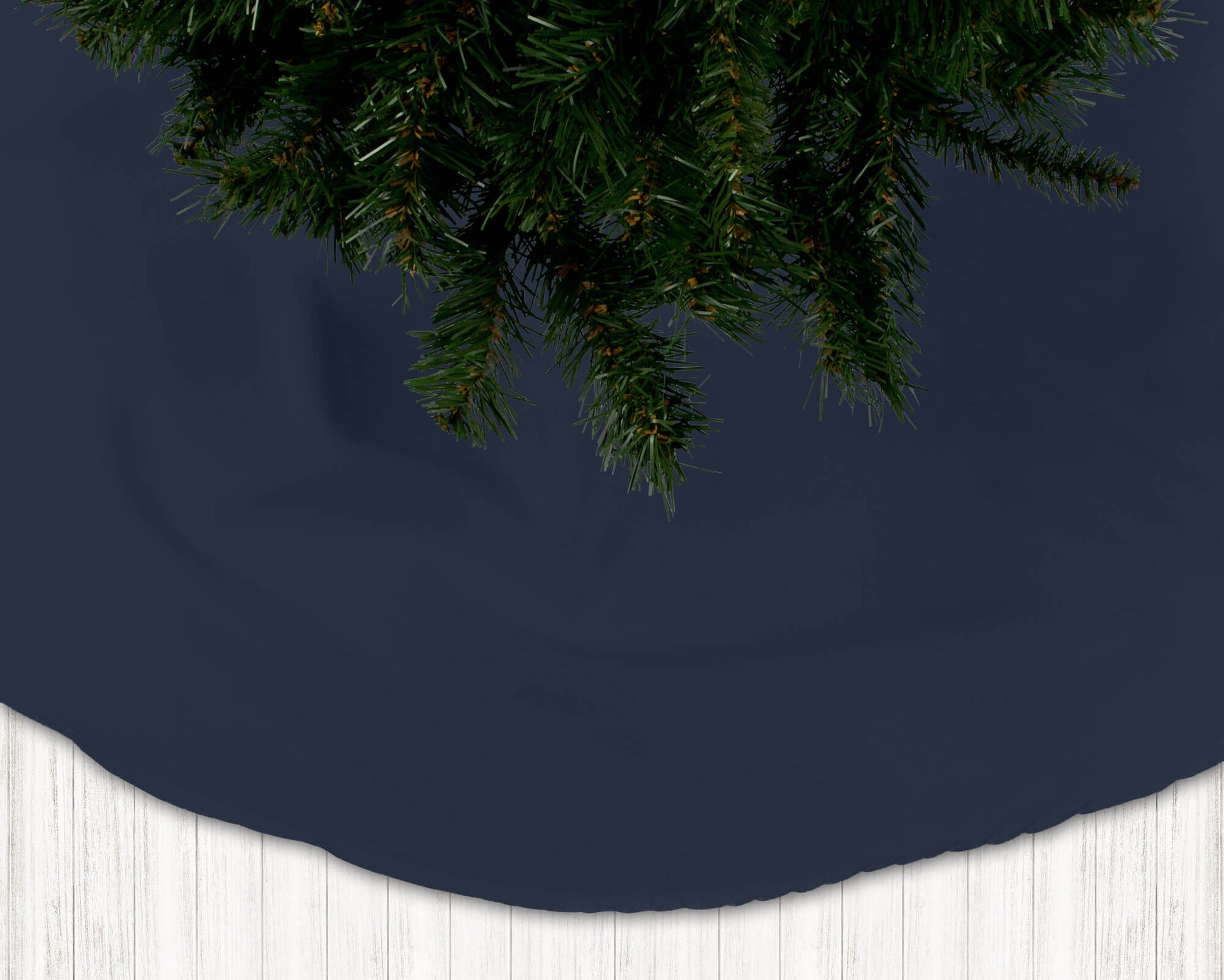 Dark Navy Blue Christmas Holiday Tree Skirts - b20