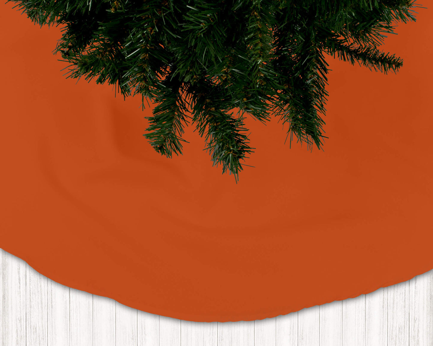 Orange Holiday Christmas Tree Skirts - b231