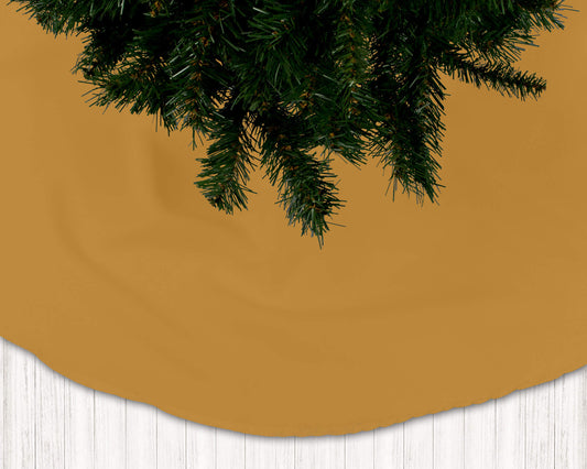 Harvest Gold Holiday Christmas Tree Skirts - b244