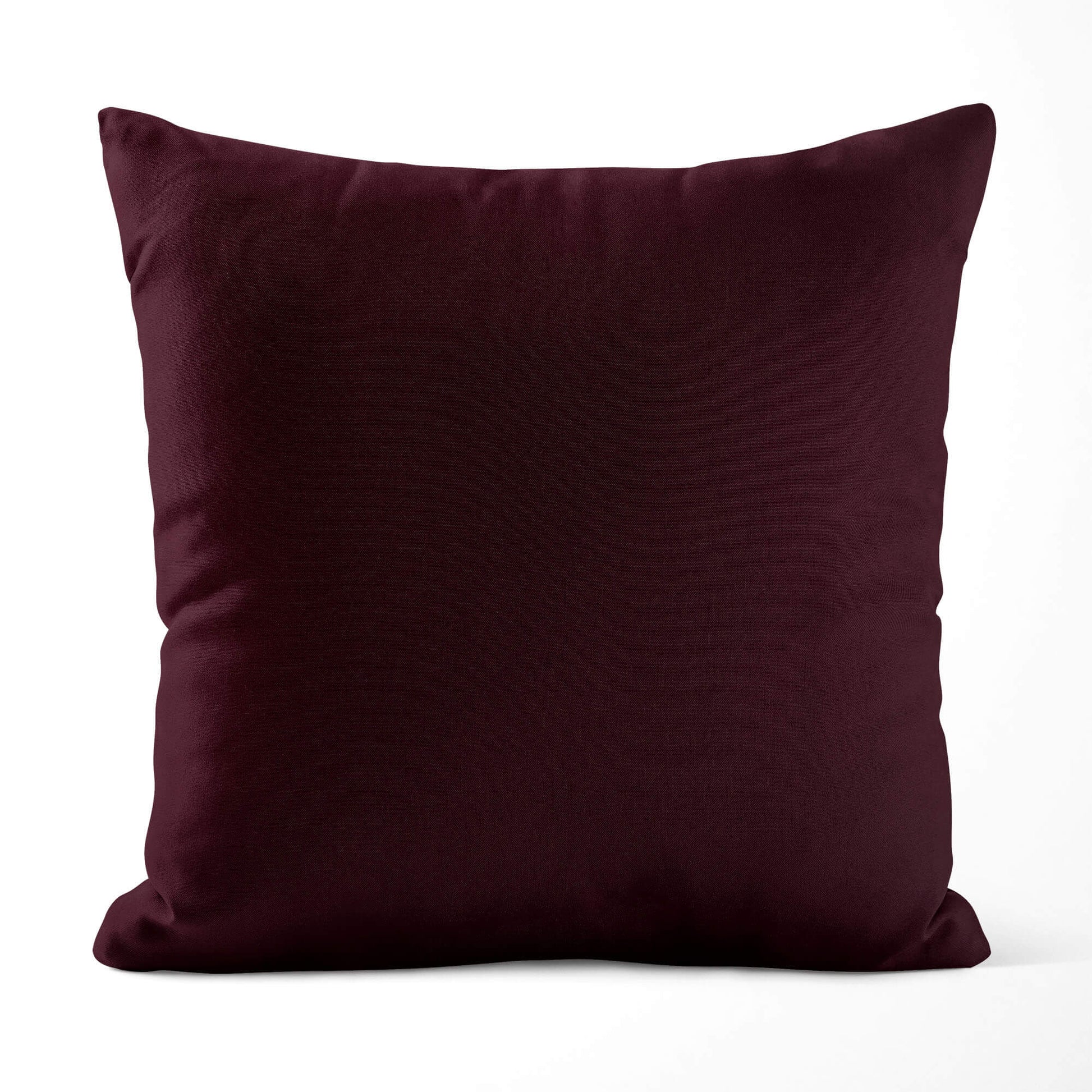 Merlot Dark Maroon Throw Pillow Covers and Euro Shams Premium USA Cotton - b279