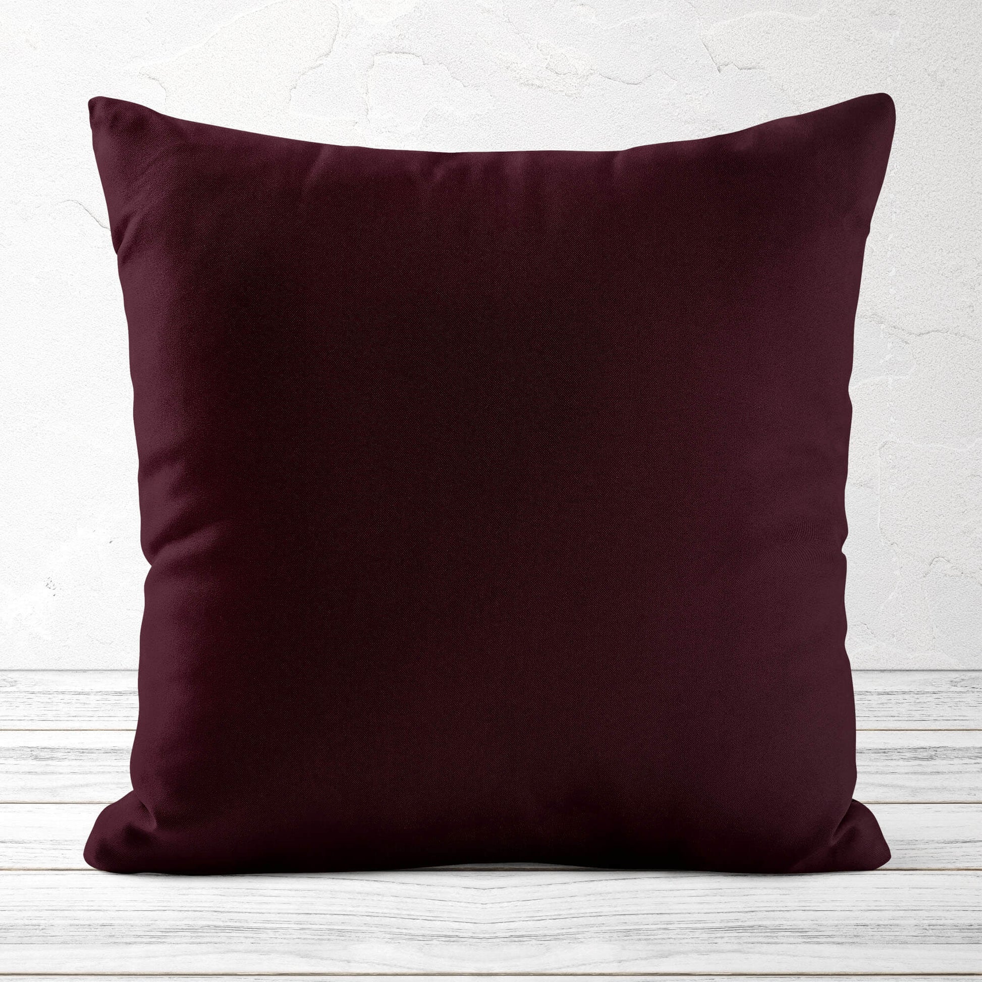 Merlot Dark Maroon Throw Pillow Covers and Euro Shams Premium USA Cotton - b279