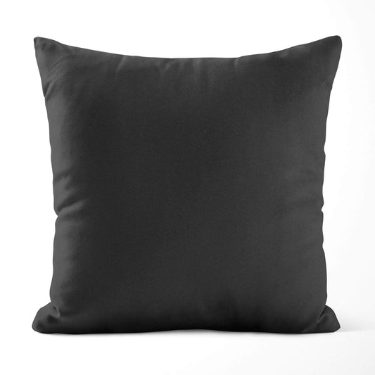 Dark Charcoal Gray Throw Pillow Covers and Euro Shams Premium USA Cotton - b284