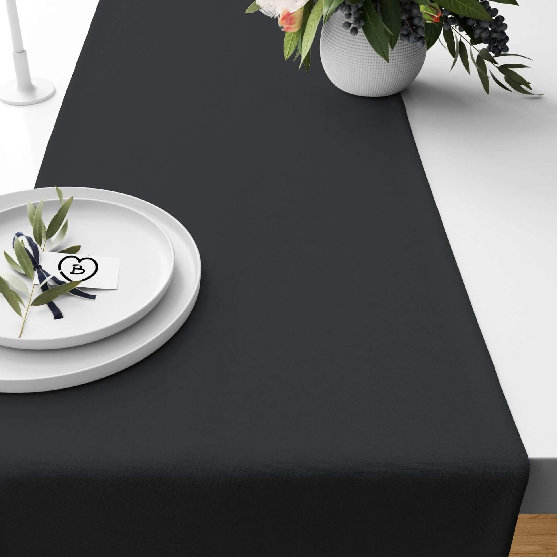 Charcoal Dark Gray Table Runners Placemats color 284