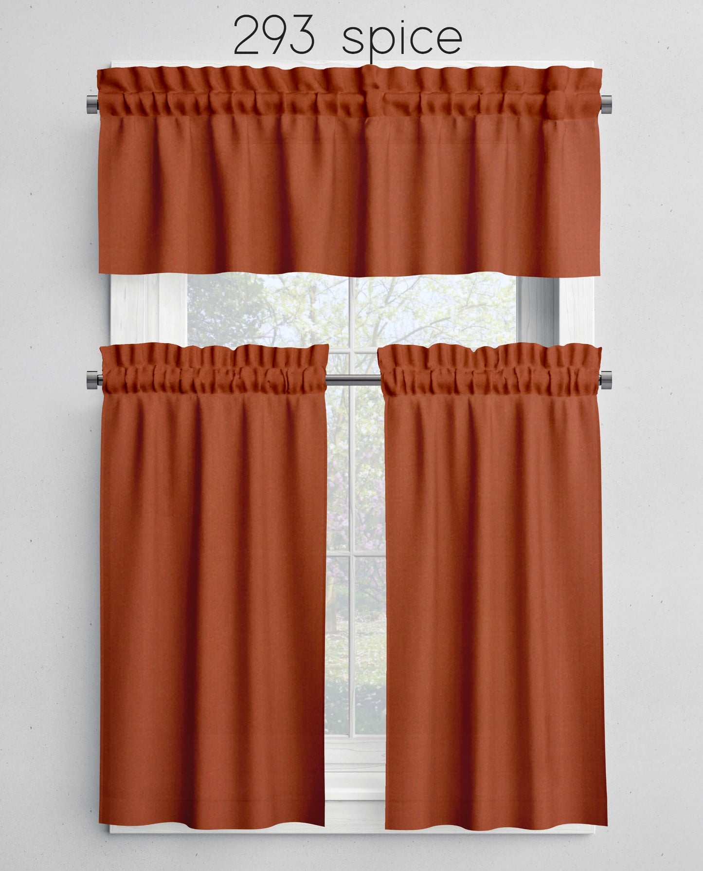 Spice Valances Cafe Curtains Custom Made to Order 293 