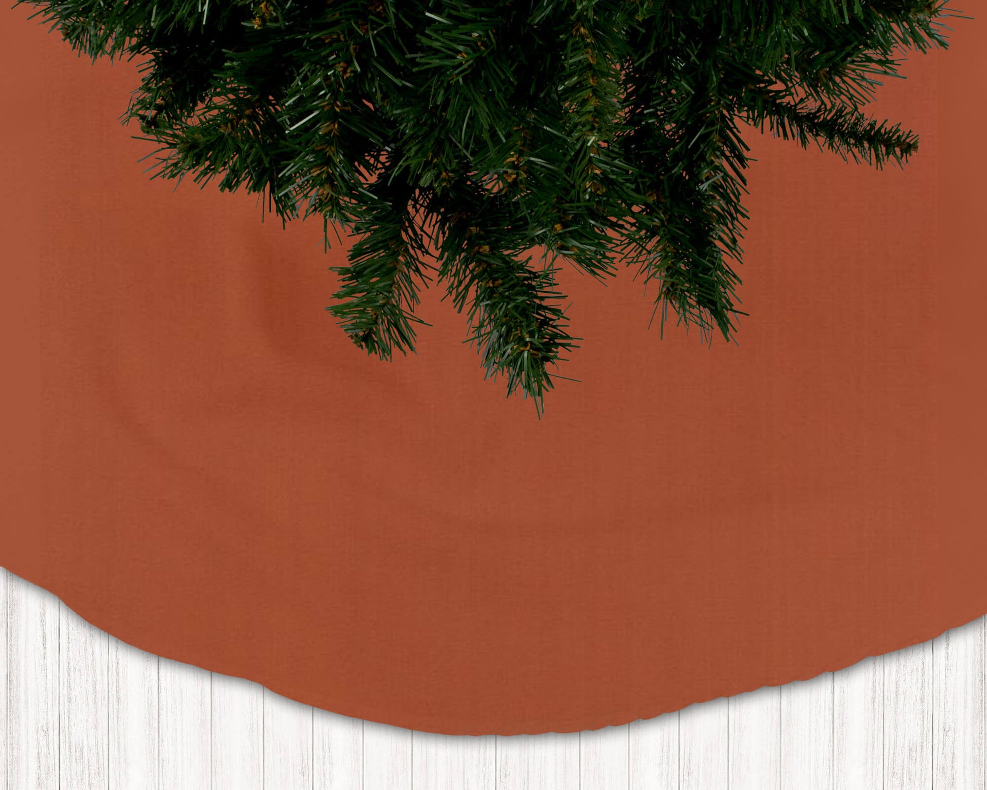 Spice Orange Holiday Christmas Tree Skirts - b293