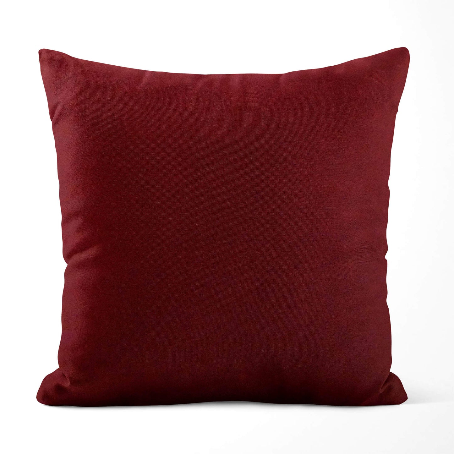 Burgundy Red Solid Homespun Cotton Throw Pillow Covers - h300