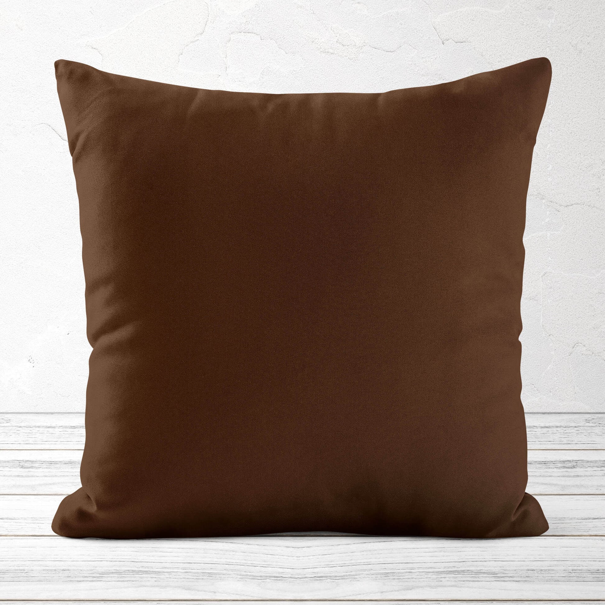 Mocha Brown Throw Pillow Covers and Euro Shams Premium USA Cotton - b314