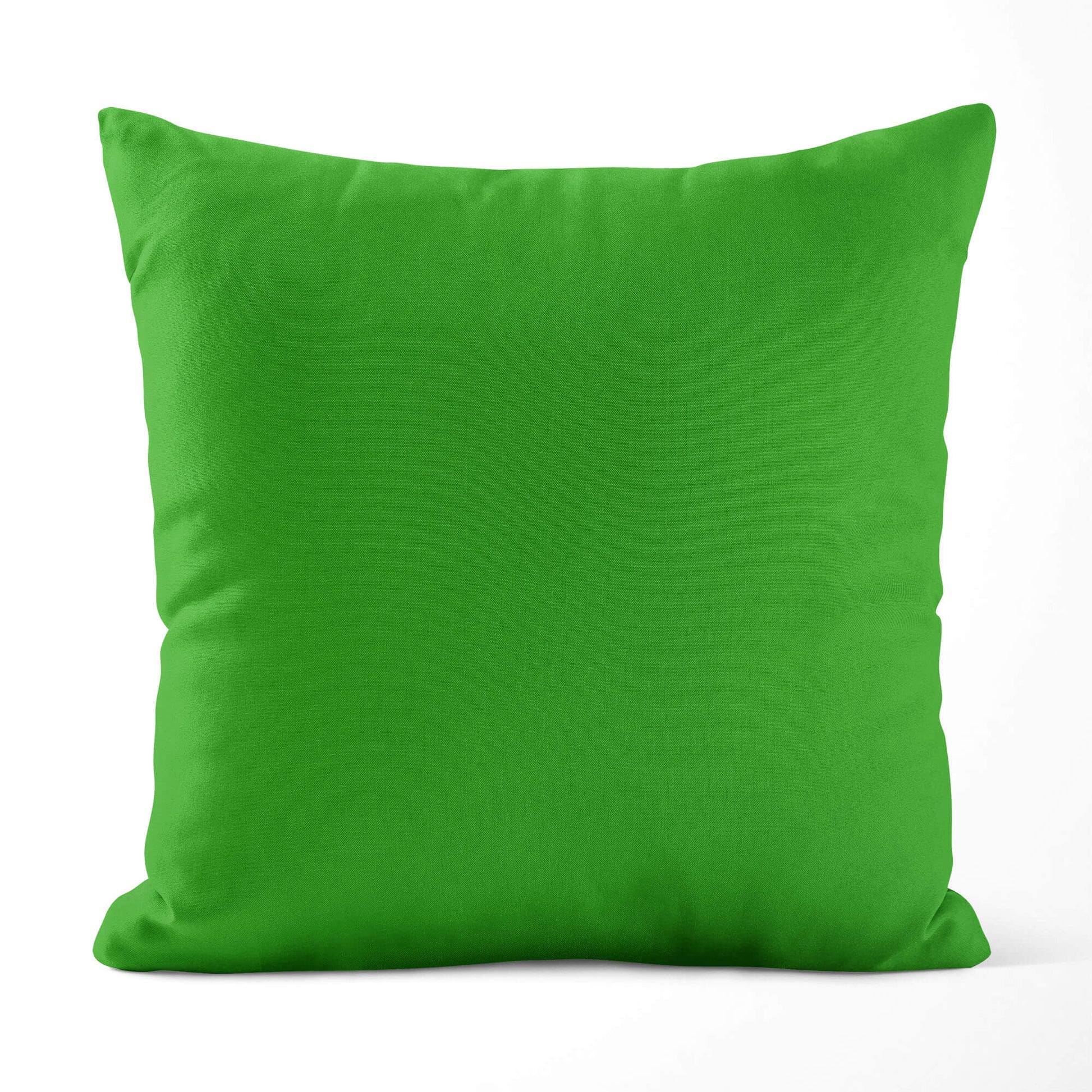 Bright Shamrock Green Throw Pillow Covers and Euro Shams Premium USA Cotton - b345