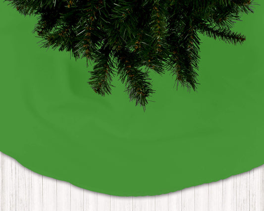 Shamrock Green Holiday Christmas Tree Skirts - b48