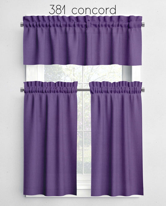 Concord Valances Cafe Curtains Custom Made to Order color 381