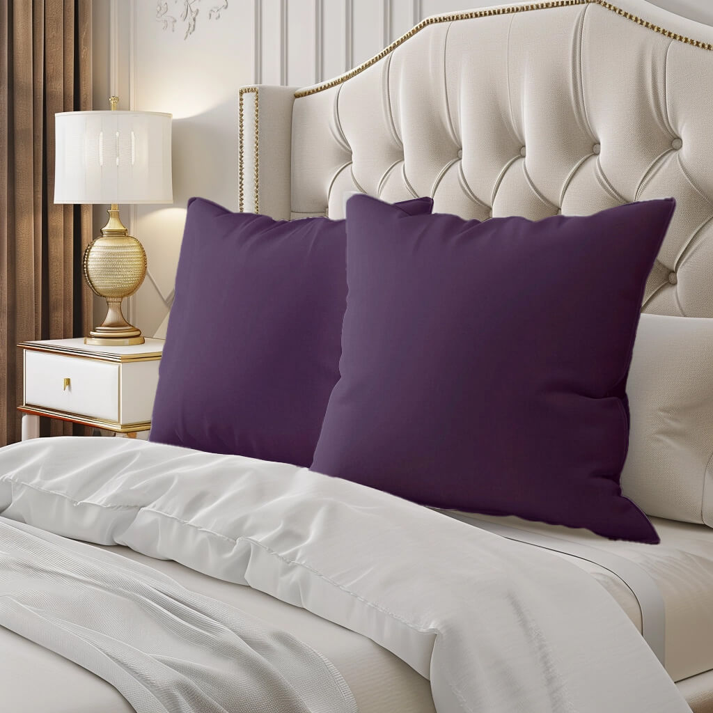 Amethyst Cotton Pillow Covers color 390