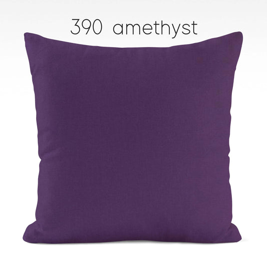 Amethyst Cotton Pillow Covers Custom Made to Order color 390