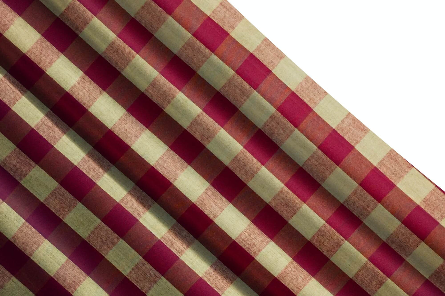 Red Buffalo Check Homespun Cotton Pillow Covers pattern 390