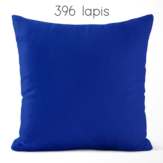 Lapis Blue Cotton Pillow Covers Custom Made to Order color 396