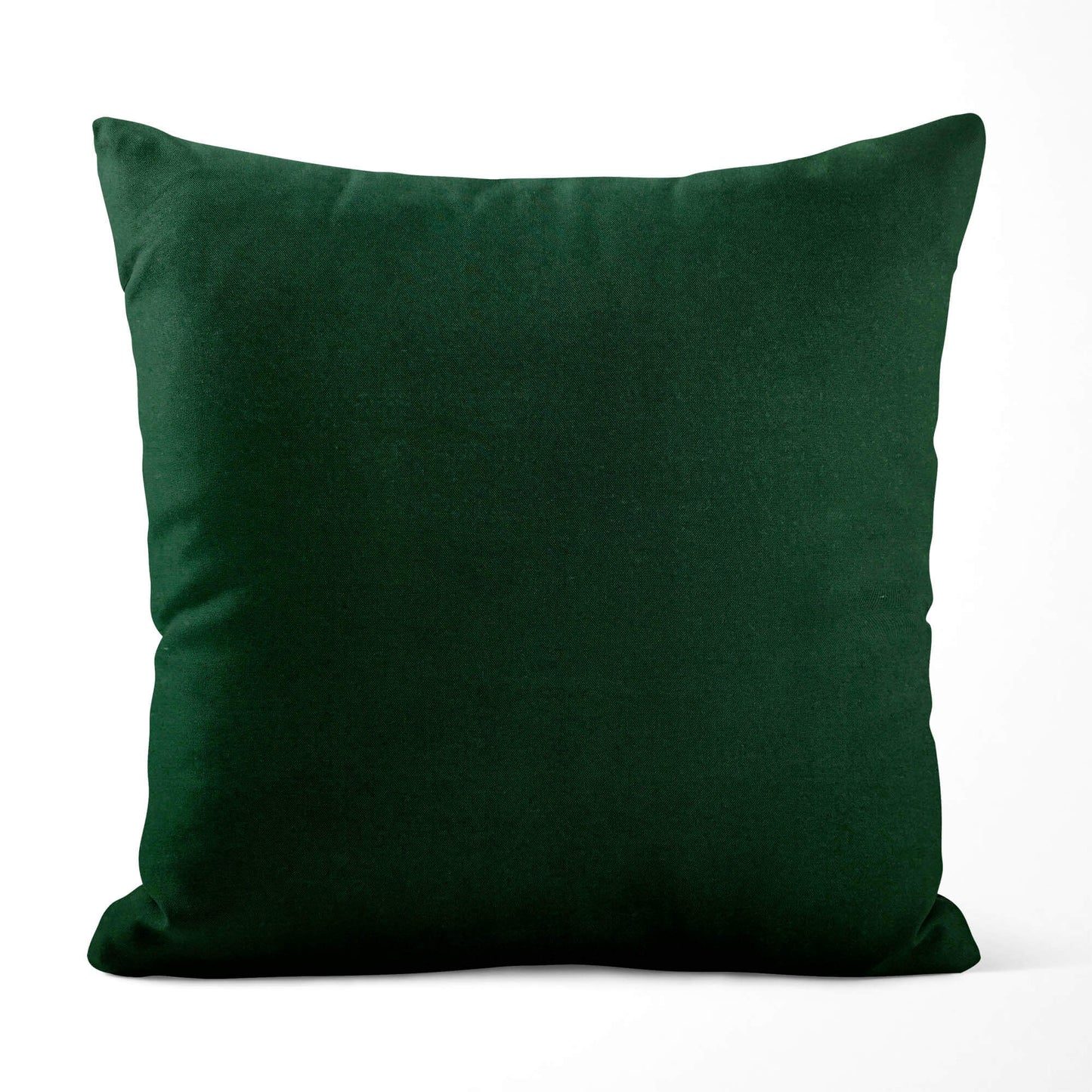 Solid Green Homespun Throw Pillow Covers