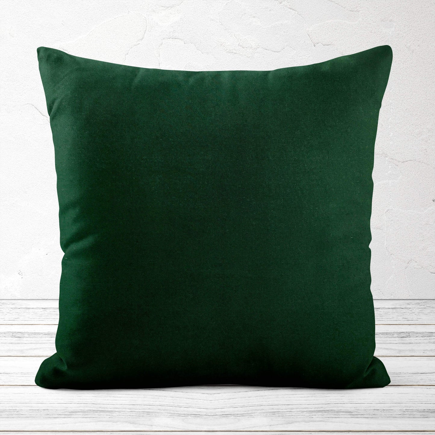 Solid Green Homespun Throw Pillow Covers